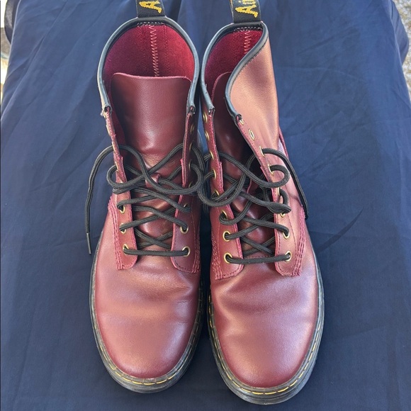 DR. MARTENS Luana Combat Boot Cherry Red BRAND NEW - Picture 3 of 8